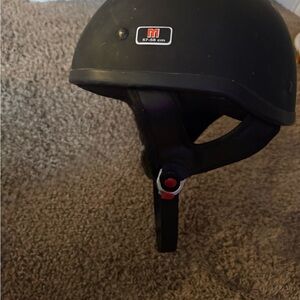 Black open face Riding Helmet